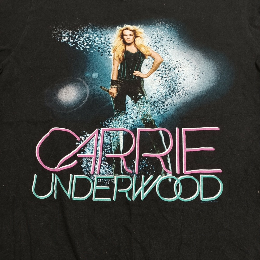 Carrie Underwood The Blown Away Tour Womens Medium Graphic T Shirt Black Cotton
